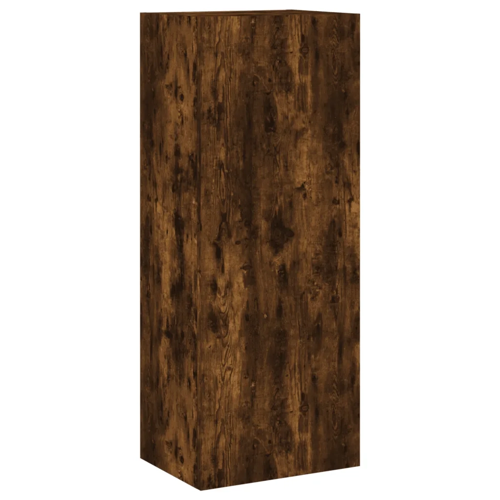 Mobili TV a Muro 4pz-Set di 4 Credenza per TV sospesa Rovere Fumo in Legno Multistrato