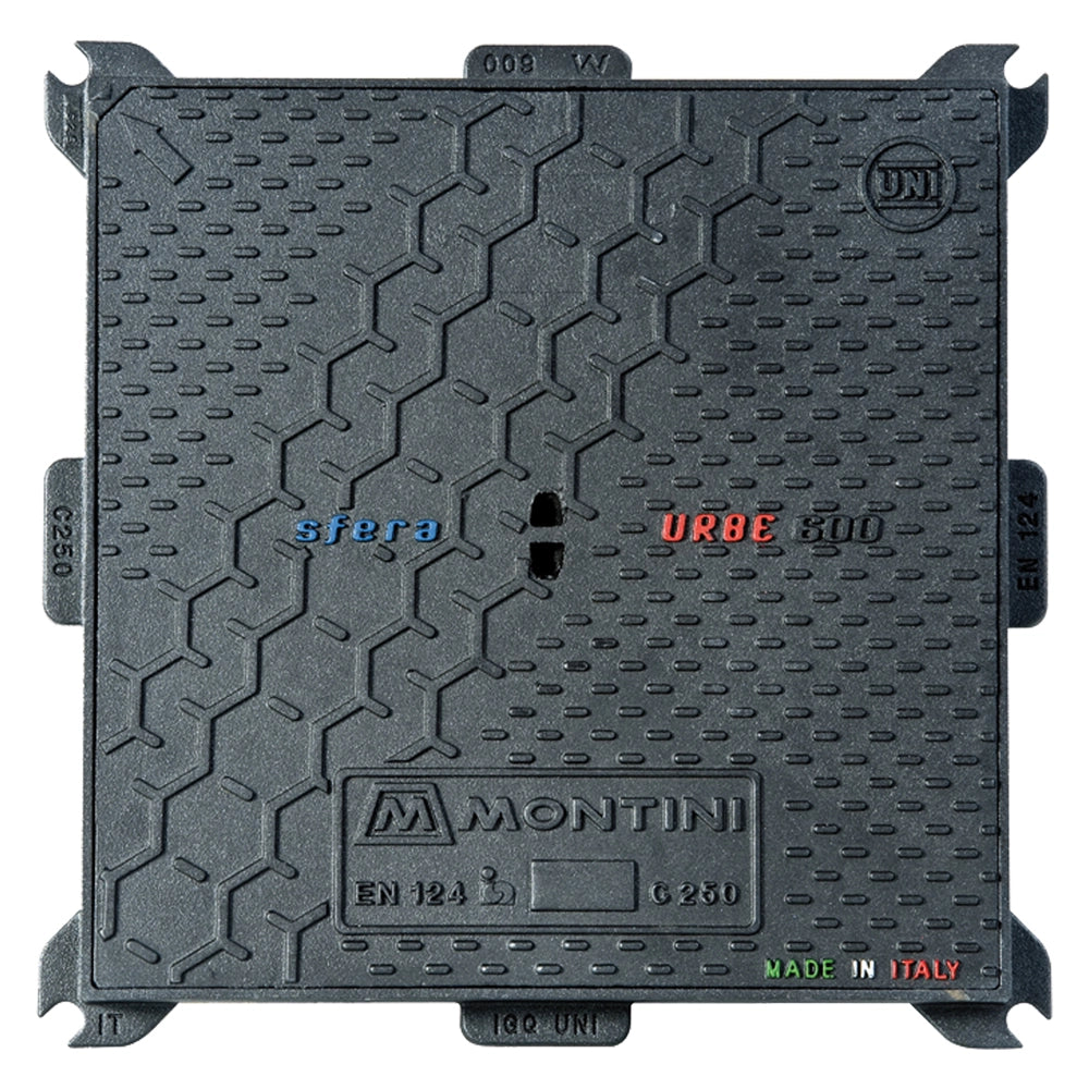CHIUSINO IN GHISA C250 URBE - 50 x 50 - Kg 21  - MONTINI