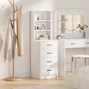 Highboard Bianco 40x41x135 cm in Legno Ingegnerizzato