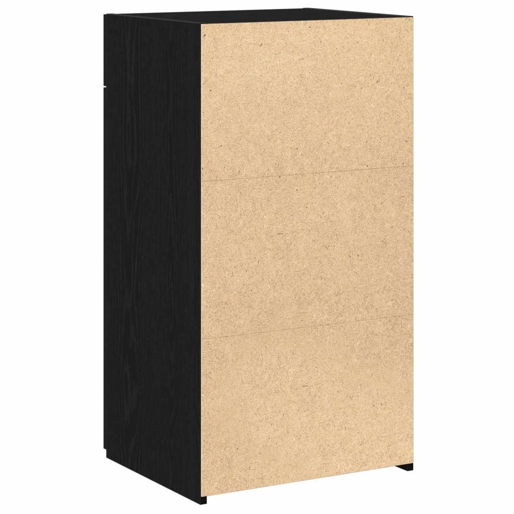 Credenza | Madia | Buffet da pranzo | Armadio da pranzo con cassetto Rovere Nero 50 x 42,5 x 93 cm