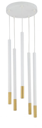 Lampada a sospensione Sopel Due bianco/oro 5xG9 Sigma