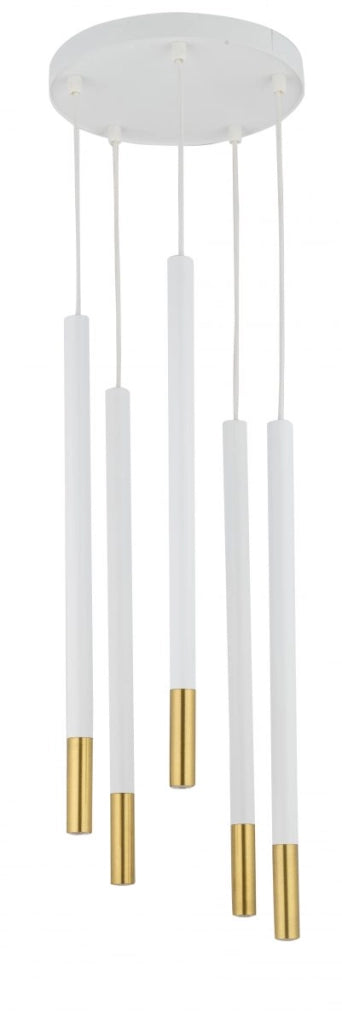 Lampada a sospensione Sopel Due bianco/oro 5xG9 Sigma
