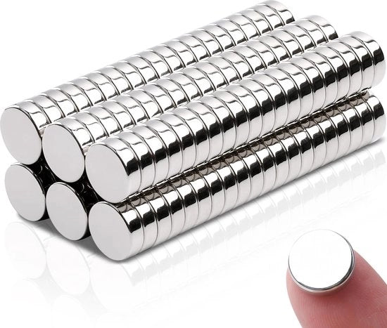 120 pezzi di magneti neodimio 10x3mm - piccoli magneti forti mini a forma rotonda - extra forti per bacheche, lavagne, frigoriferi