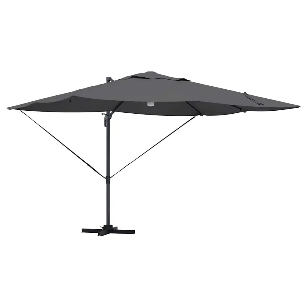 Ombrellone Antracite 351 x 250 x 253 cm Poliestere e Alluminio 42003361