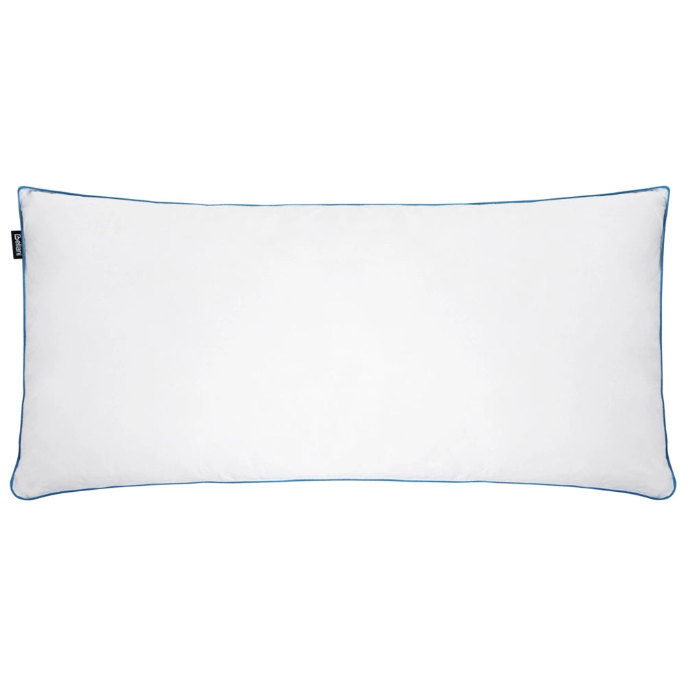Cuscino alto da letto Rivestimento in cotone premium Imbottitura in piuma e piumino Bianco 40 x 80 cm premium