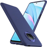 Copriphone Xiaomi Mi 10T Lite Twill Slim Textura Telaio Blauo