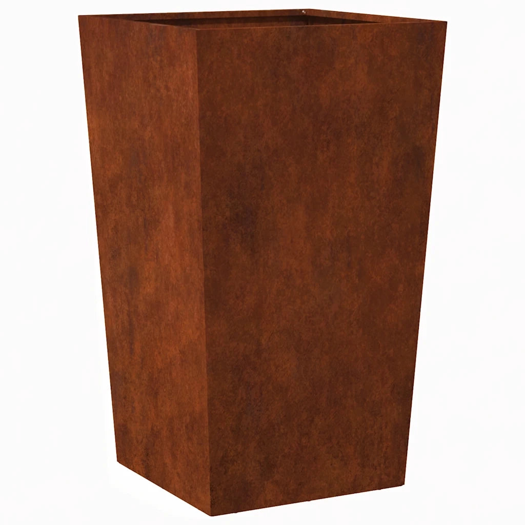 Fioriera da Giardino 45x45x75 cm in Acciaio Corten