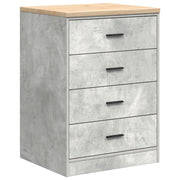 Mobile contenitore per garage in legno di pino 60 x 51 x 85 cm pratico piano di lavoro esteticamente gradevole finitura in legno grigio cemento 02_0051396
