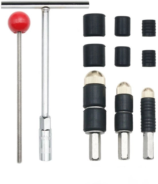 Strumento di riparazione di fissaggio di tubi - Stopper di tubo riutilizzabile - Puntaspilli di acciaio inossidabile - Dimensioni 8x6x2 cm - Peso leggero - Per muro/angolo