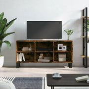 Mobile Porta TV-Mobile per TV-Credenza TV Rovere Fumo 103,5x30x50 cm in Legno Multistrato 466579