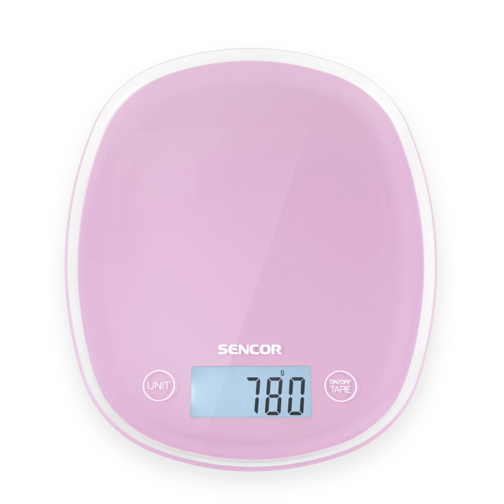 Sencor bilancia da cucina rosa con controllo touh