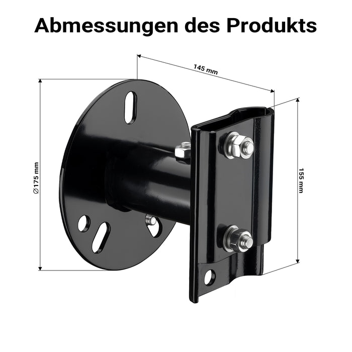 Supporto binda per ruota di scorta, supporto da fissare a ruota di scorta 5“-6,75”, alloggiamento farm jack in acciaio, porta martinetto