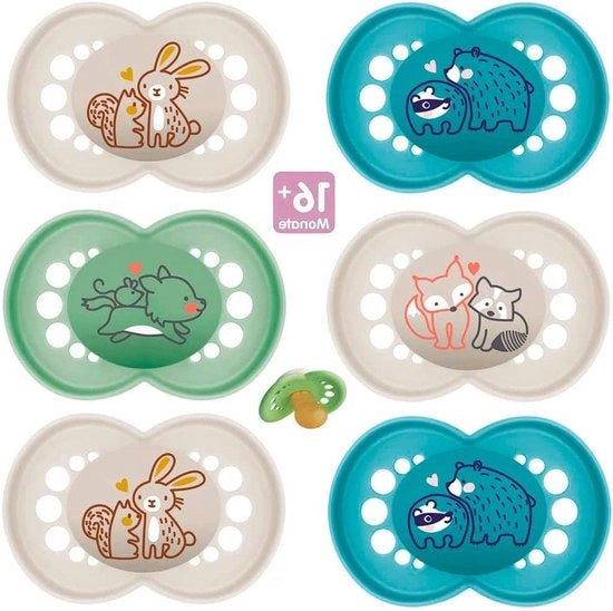 Set di Fopspeene per Bambini Mix 16+ - Set di 6 - Incluso 3 Scatole di Trasporto Sterilizzate