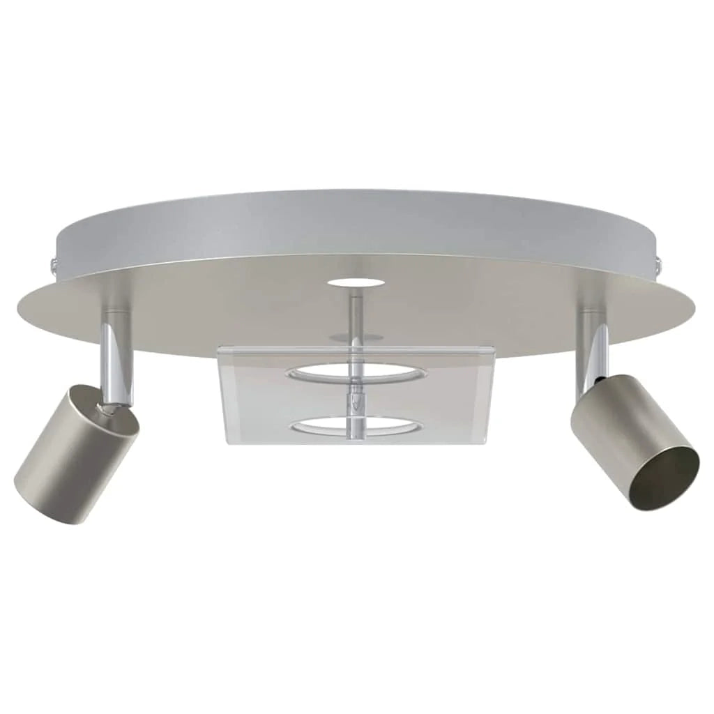 Moderno faretto da soffitto girevole 29 x 29 x 11 cm versatile ed elegante in acciaio nichelato 02_0058327