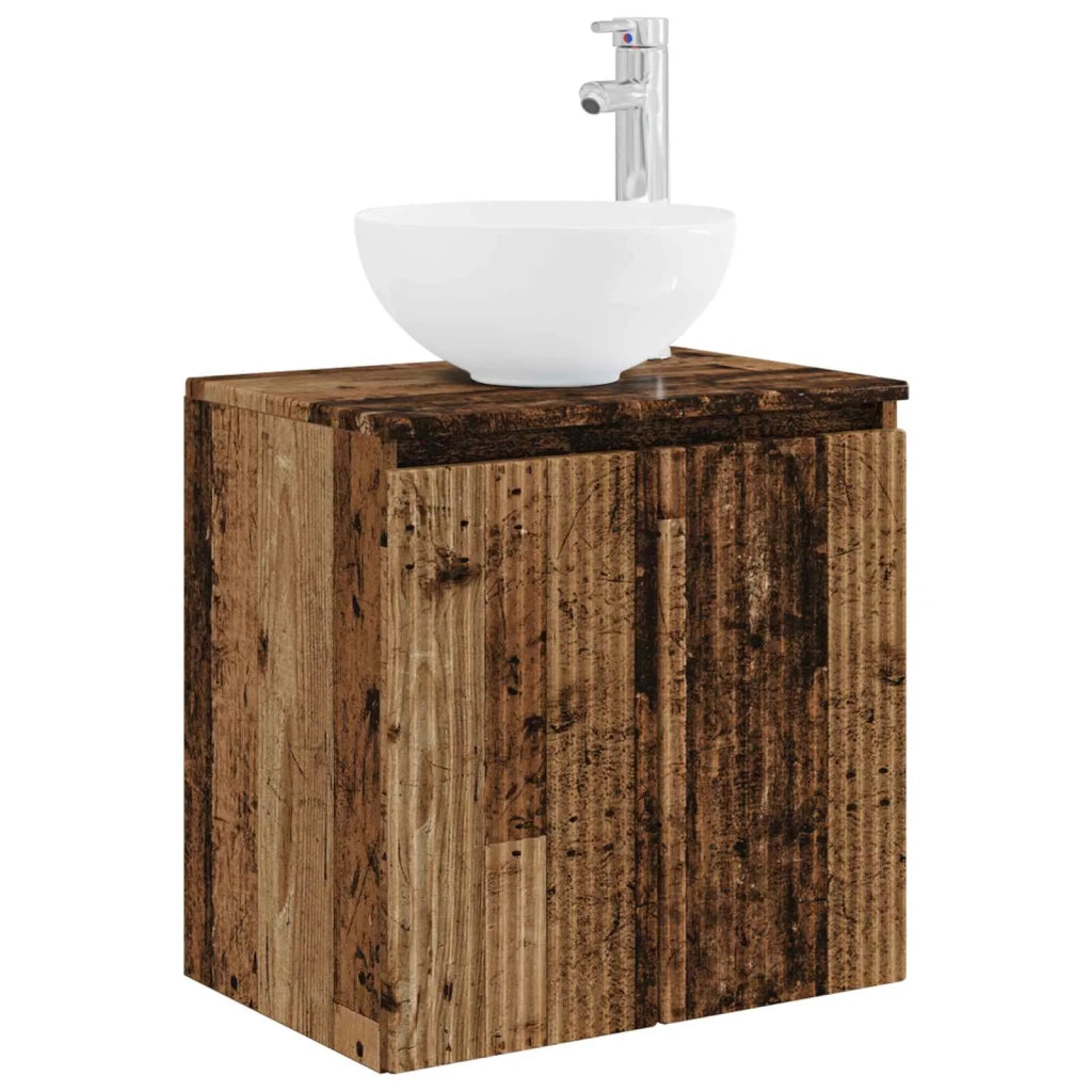 Set di Armadi da Bagno 3 pz Legno antico 49,5 x 41 x 64,5 cm 3405635