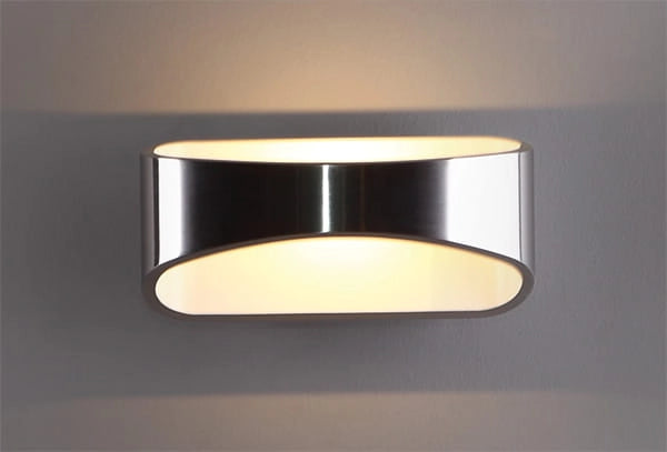 Applique moderna tonda cromata HUGO LED 5W Maxlight