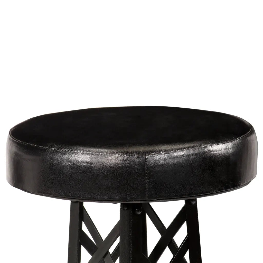 Sgabelli da Bar 2 pz in Vera Pelle 247660