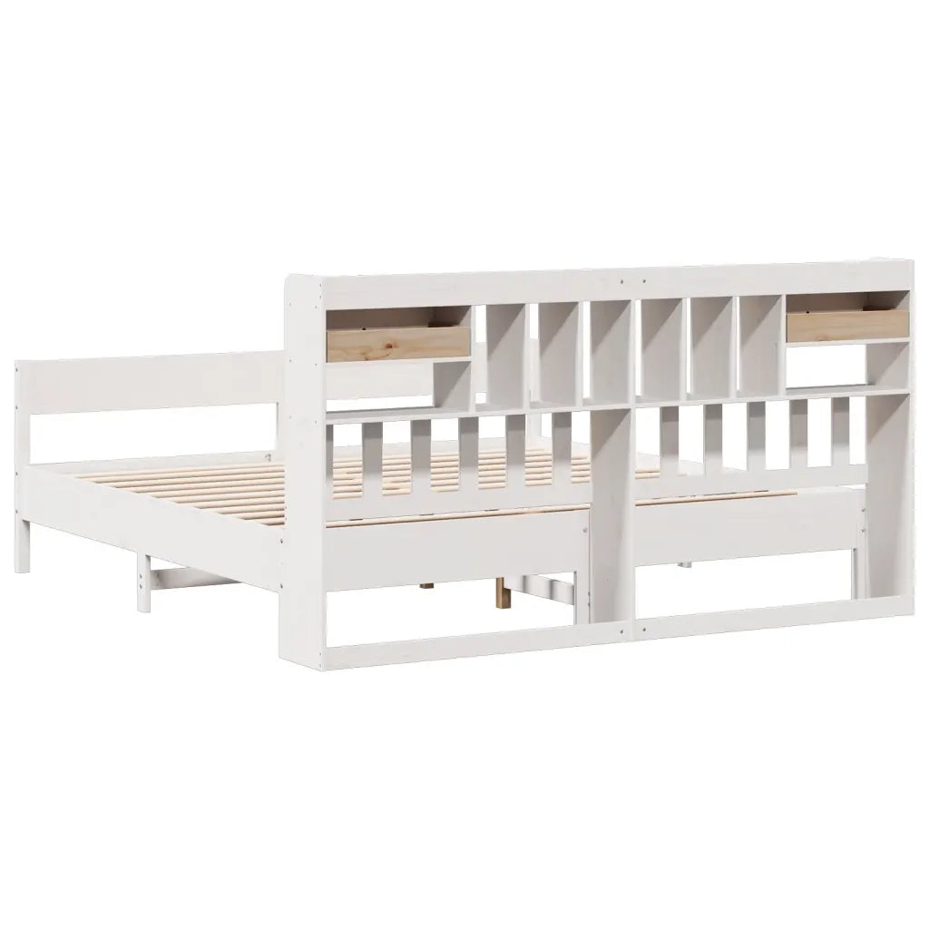 Giroletto con Libreria senza Materasso 180x200 cm in Legno Pino 3323018