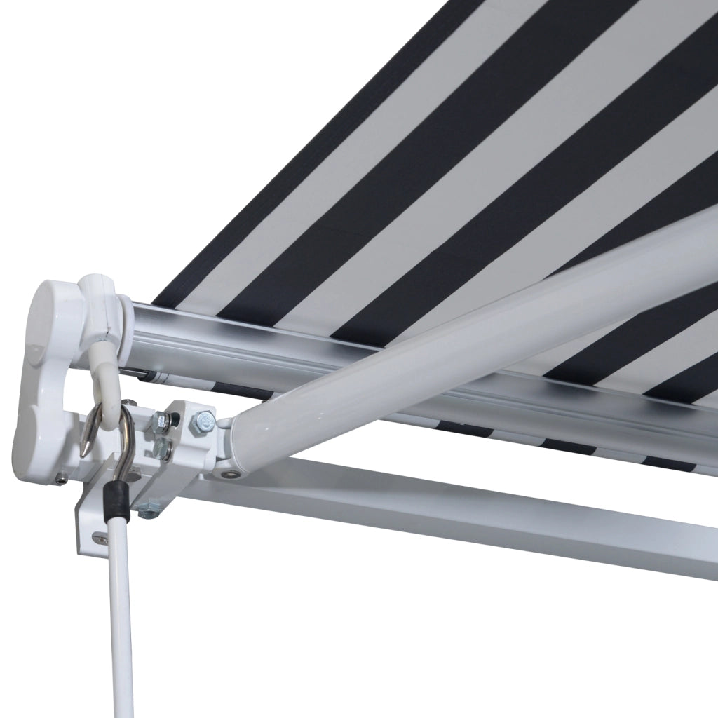 Tendone da Esterno Bracci Articolati 3.5x2.5m ¨C zephmum ¨C Grigio Bianco Alluminio Polyester