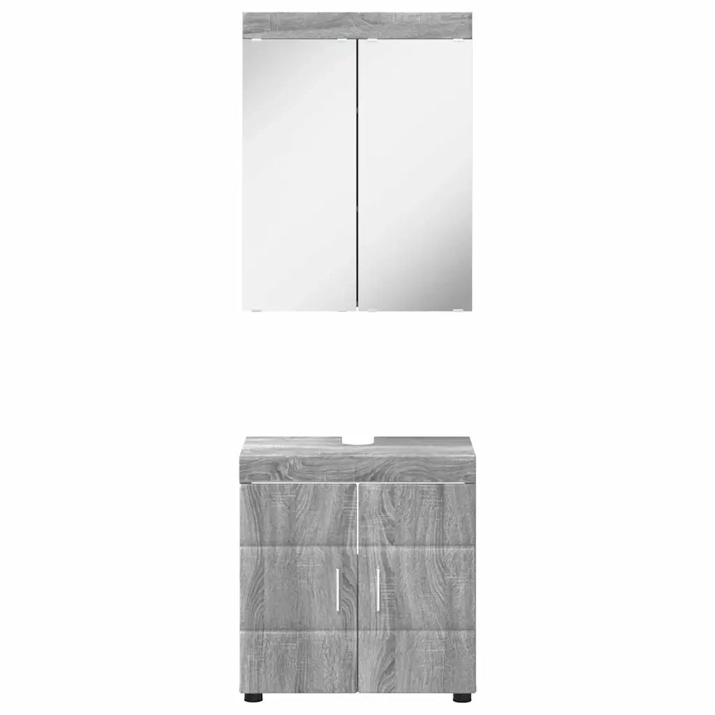 Set di mobili per il bagno TULUM 2 pcs Grigio Sonoma