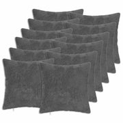 Federa 12 pz HEERLEN Grigio Scuro 45 x 45 cm 910704