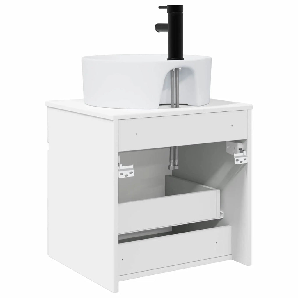 Mobile lavabo da parete Bianco Lucido 49 x 44,5 x 65 cm 890596