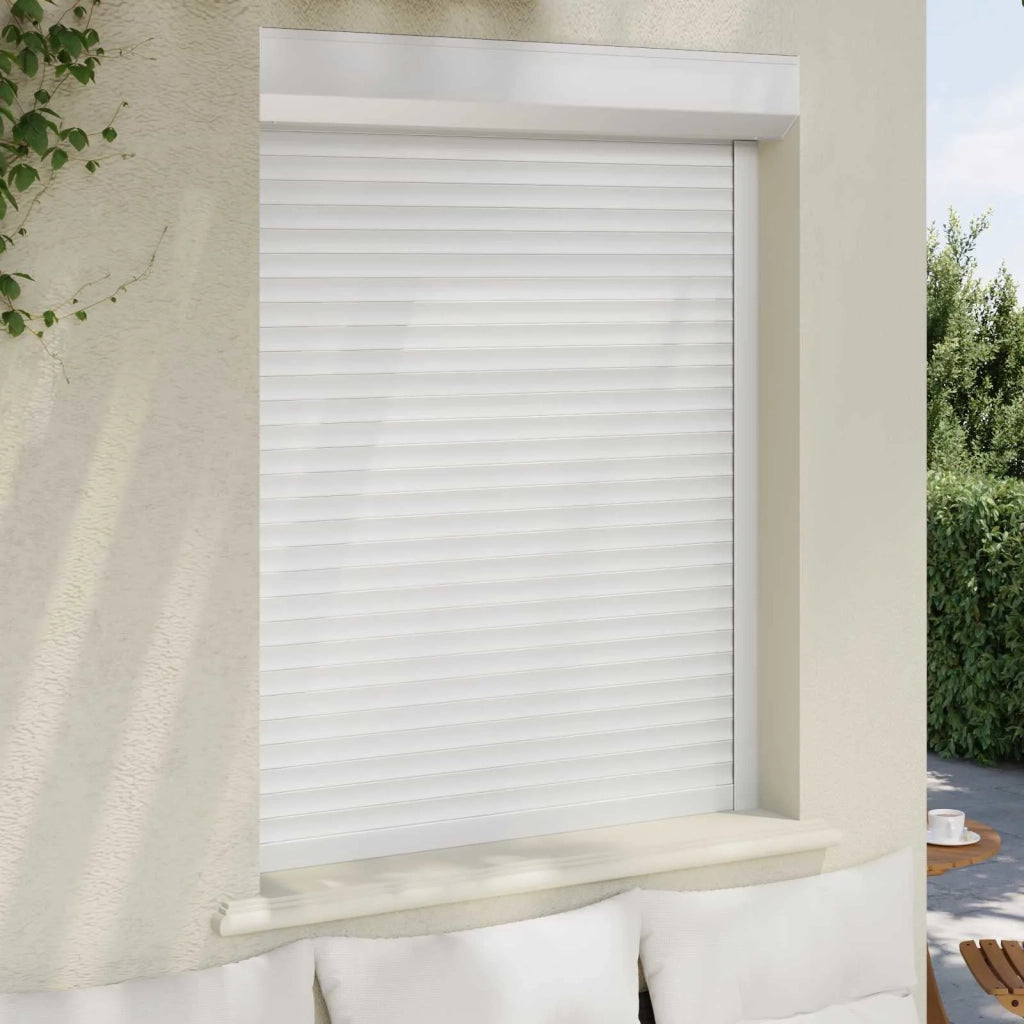 Persiana a rullo Bianco 100 x 130 cm Alluminio e poliuretano CFW2676045