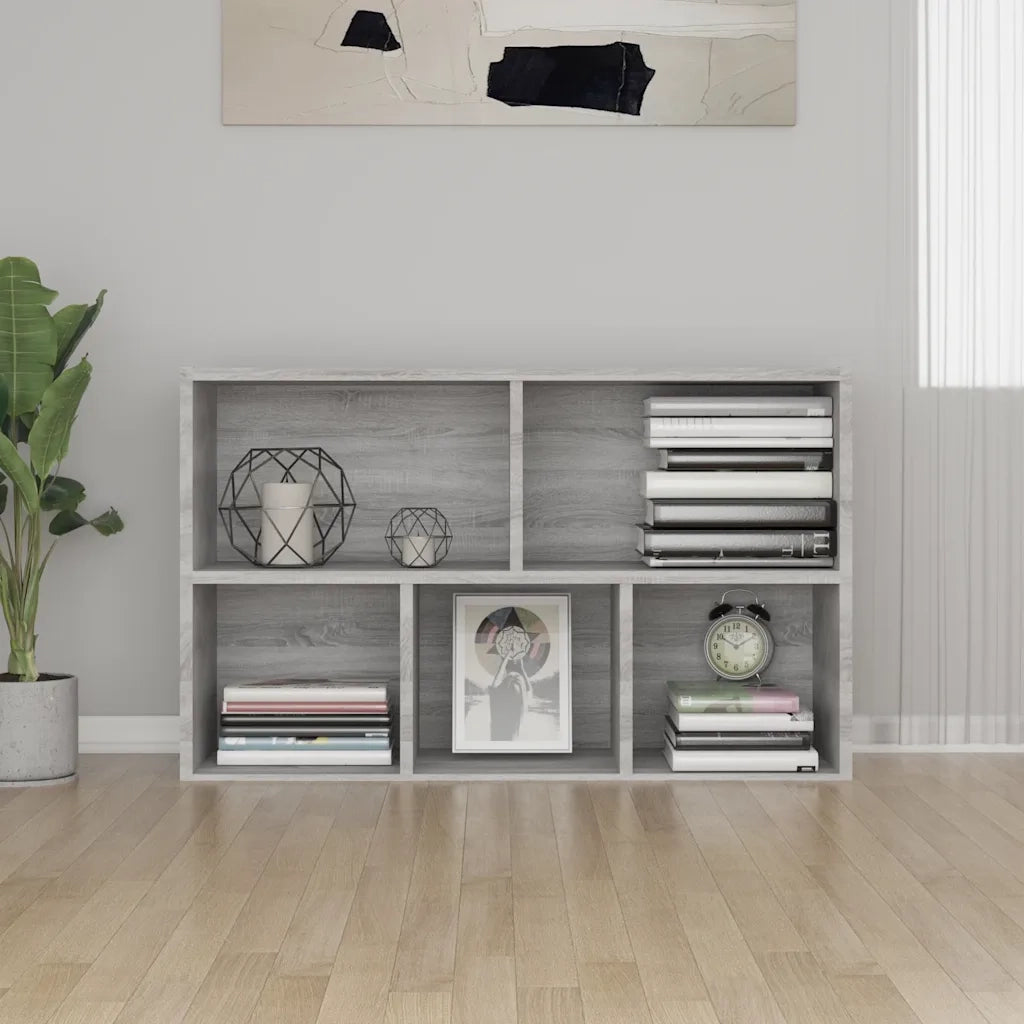 Libreria/Credenza Grigio Sonoma 50x25x80 cm Legno Multistrato 826612