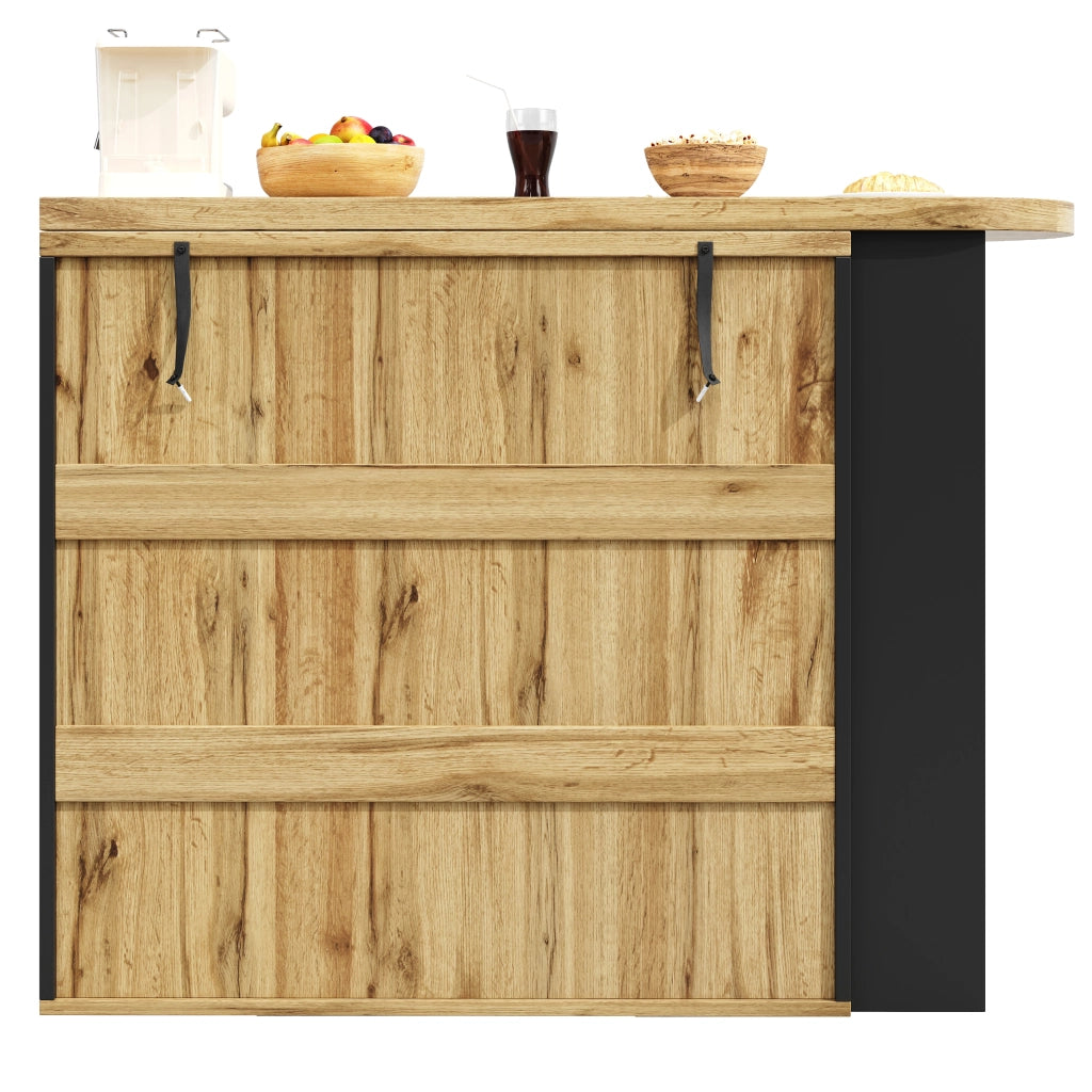 Tavolo da Pranzo Allungabile ¨C MINIMAL ¨C Piano Effetto Legno, 138-220x105 cm