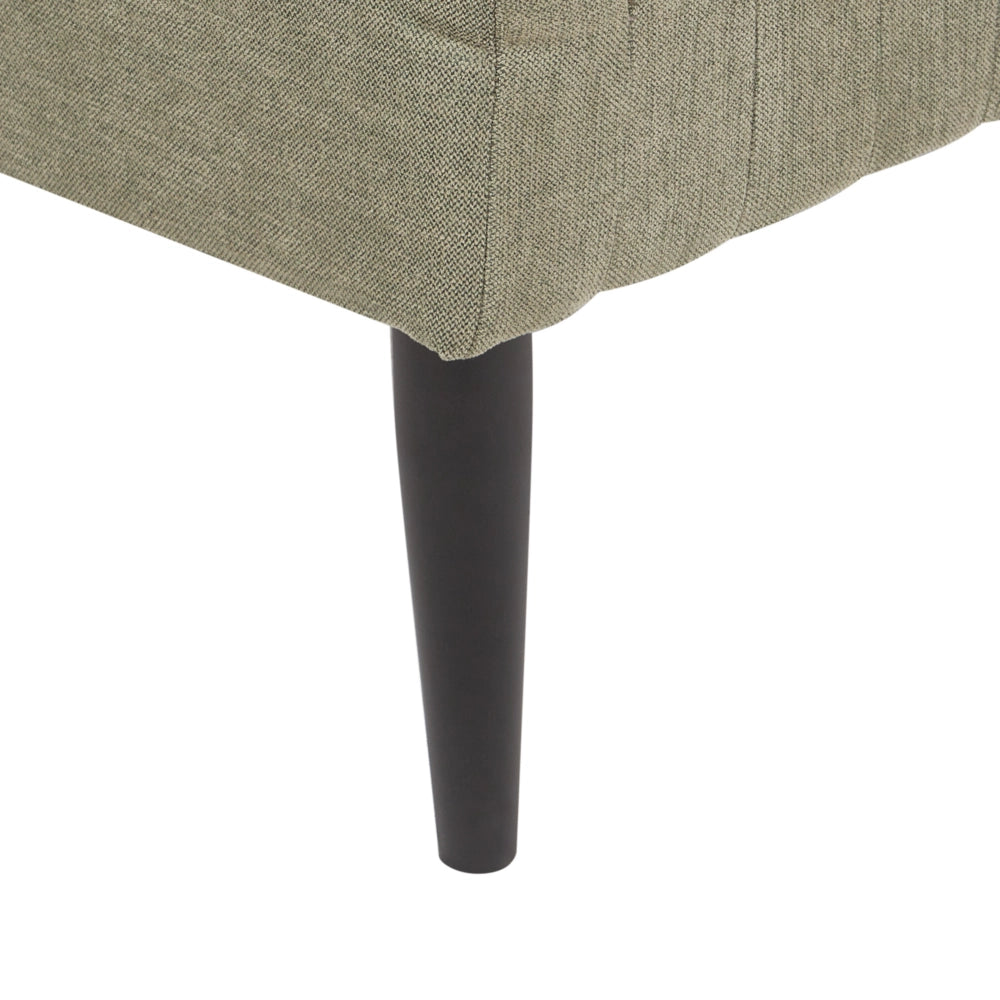 Chaise longue Verde Rivestimento in tessuto Gambe in metallo Moderno Minimalista