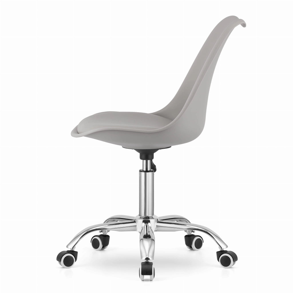 Sedia girevole VALORA ALBA - Ergonomica grigia per ufficio/cameretta dei bambini