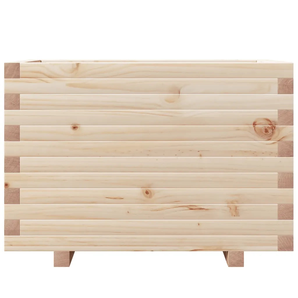 Fioriera da Giardino-Vaso da Esterno 70x40x49,5 cm in Legno Massello di Pino