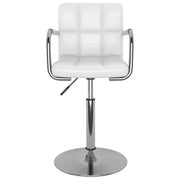 Sedie da Pranzo Girevoli 6 pz Bianche in Similpelle 3087896
