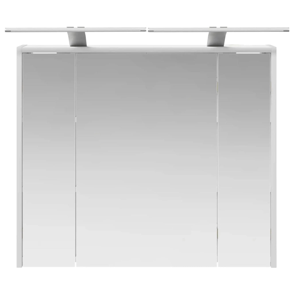 Mobiletto per specchio da bagno Bianco 73,5 x 16 x 62,5 cm