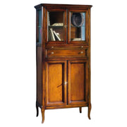 Mobile bar bottigliera classico in legno finitura bassano l.70 p.43 h.150 - Mobili 2G