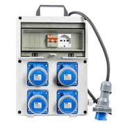 QUADRO DI DISTRIBUZIONE 220V CON PRESA SCHUKO cm 25,5x12,5x35,5h - IDEAL STAR