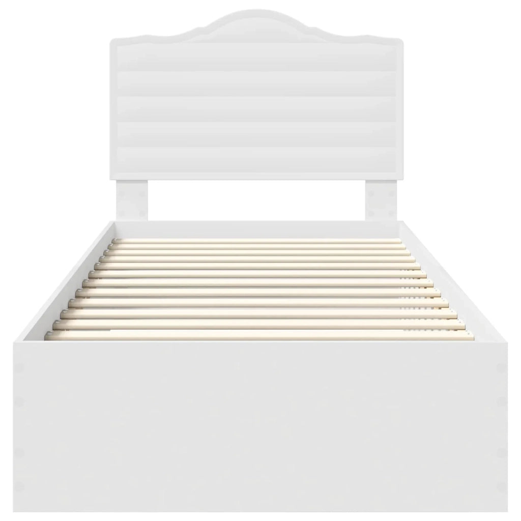 Struttura del letto Bianco 90 x 190 cm Legno multistrato
