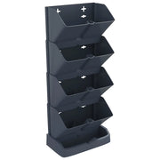 Set per Piante Giardino Verticale 4 pz-Fioriera da Giardino Antracite Polipropilene