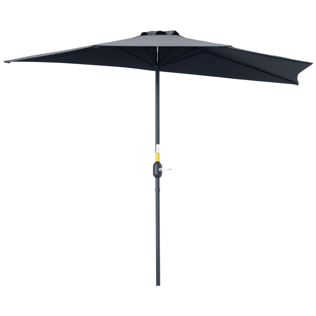 Parasole da balcone pieghevole 5 bracci ¨C zephmum ¨C grigio 270x140 cm