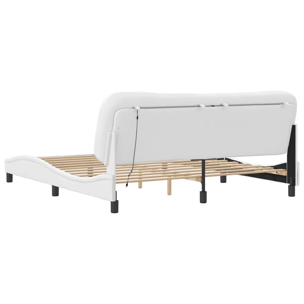 Giroletto con LED senza Materasso Hvar Bianco 180x200 cm 3213949