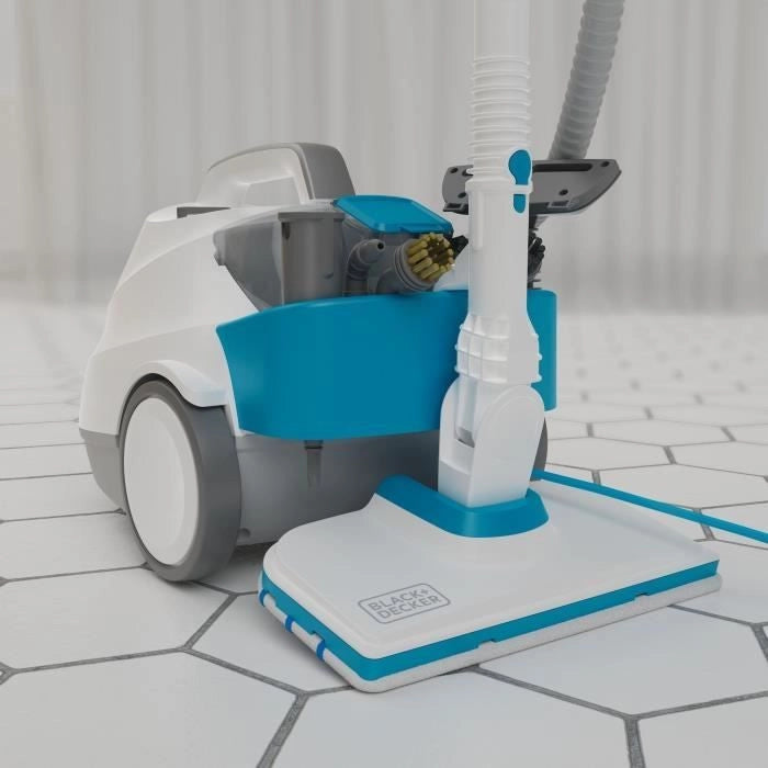 BLACK+DECKER - BHSMP2314-QS - Pulitore a vapore multifunzione a slitta 2300W - Serbatoio: 1,2L - Cavo: 8m - 14 accessori