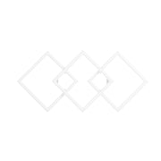 Lampada a soffitto AFRODITE P/M 40W 2000lm 3000K dimmerabile taglio fase - Bianco - Struttura in alluminio e diffusore in silicone opale