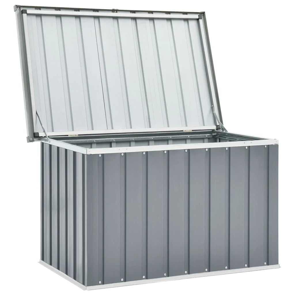 Contenitore/cassa portaoggetti da giardino grigio 109 x 67 x 65 cm 02_0013077