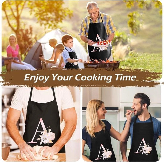 Schort per cucina | Schort nero per donne | Schort personalizzabile per cucina | Impermeabile | Schort da chef | Unisex
