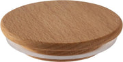 Set di 12 bicchieri in vetro - Coperchio in legno con sigillatura in silicone - Ø 7 cm - Adatto per 82245 & 82246
