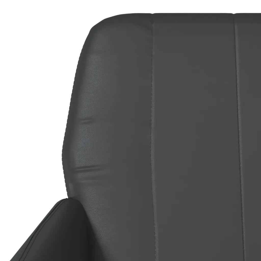 Divano Sedia-Poltrona Nera 61x78x80 cm Similpelle