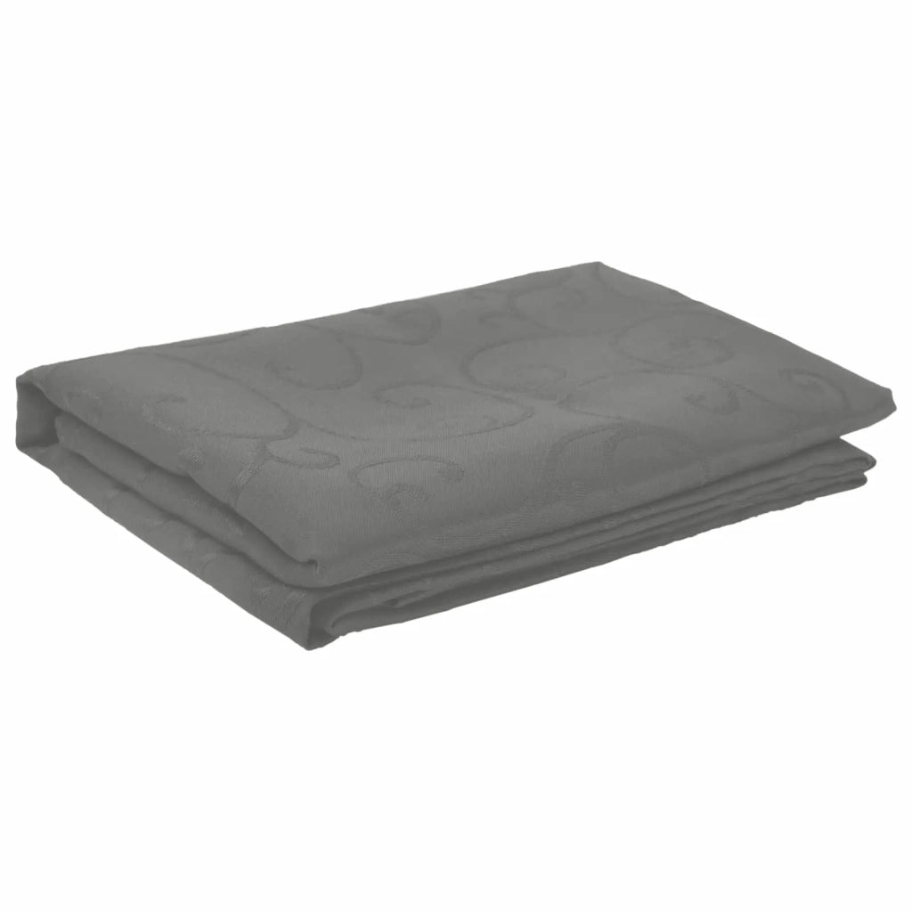 Tovaglia da Tavolo 5 pz Ovale Grigio Chiaro 160 x 220 cm 42040521