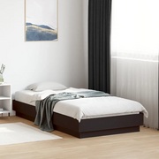 Giroletto-Struttura Letto Nero 75x190 cm in Legno Multistrato 555549