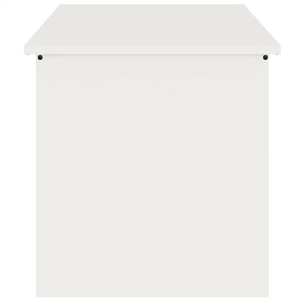 vidaXL Scatola di Stoccaggio Esterno Bianco 100 x 50.5 x 50 cm