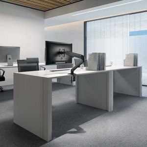 Braccio monitor da scrivania Supporto per schermi da 17-27" conforme a VESA, con molla a gas